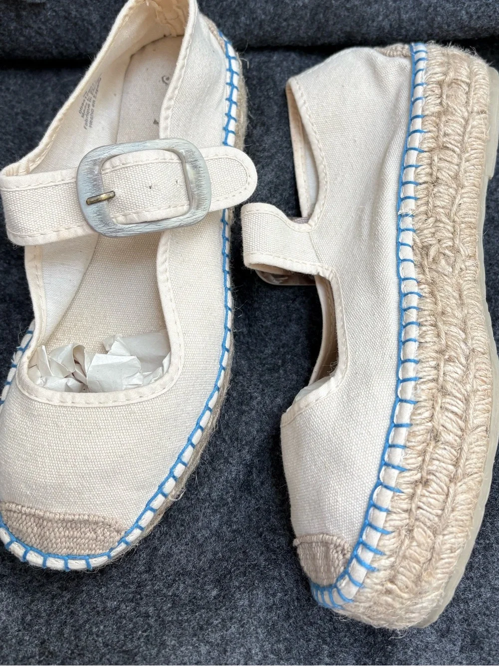Free People cream canvas